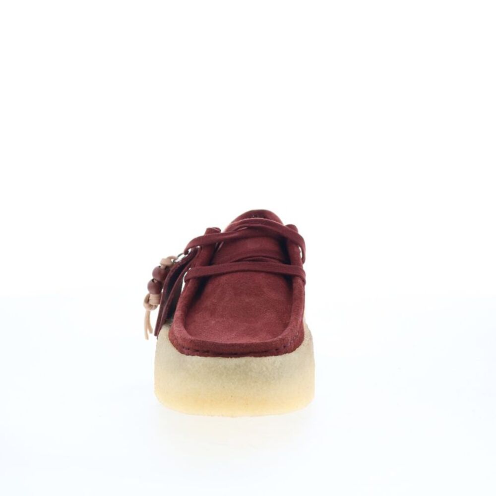 Clarks Womens Wallabee Cup Red Shoes (NWT) - Picture 3 of 7